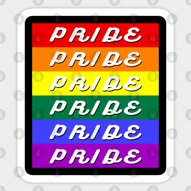 Rainbow flag Gay Pride Sticker by Scar